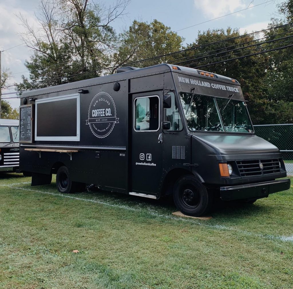 lancaster coffee and food truck in a field
