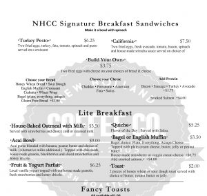 lancaster cafes coffee and food menu